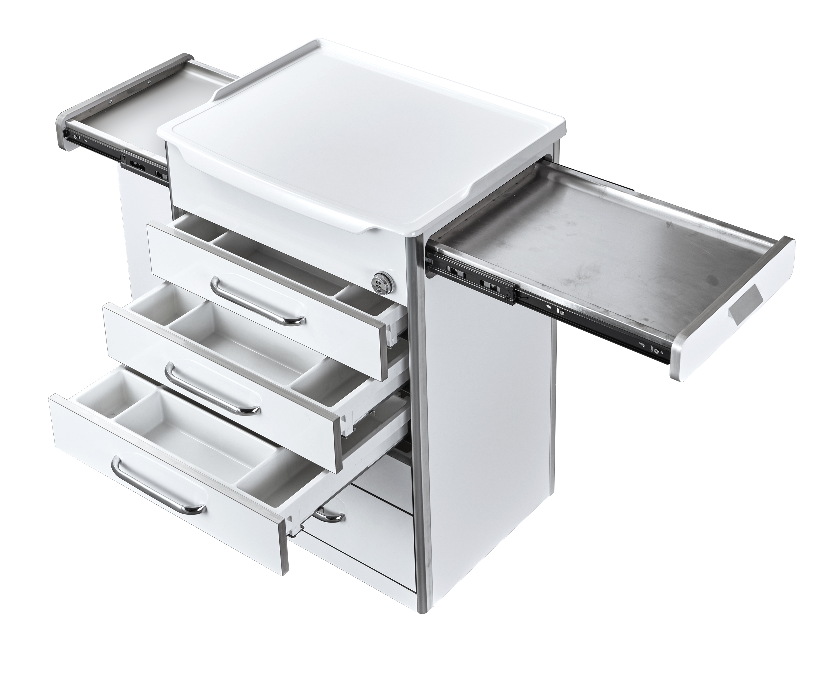 G22 Five-Drawer Deluxe Mobile Cabinet (with Side Drawers) 2