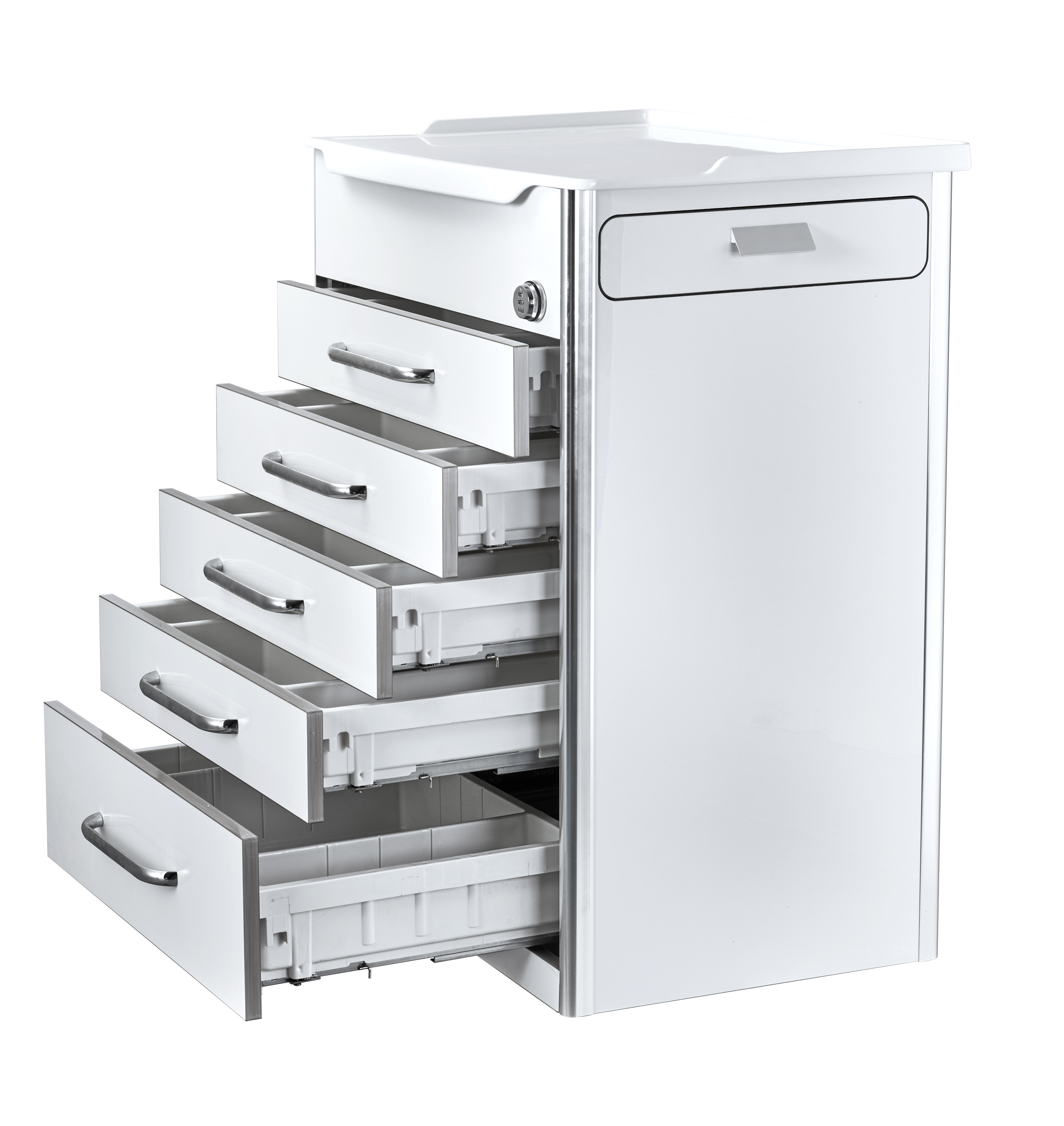 G22 Five-Drawer Deluxe Mobile Cabinet (with Side Drawers) 3